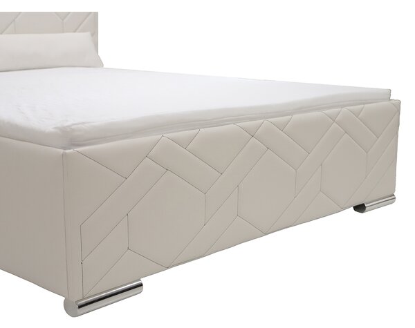 Čalouněná postel s úložným prostorem a matrací KRE 180 x 200 cm Černý