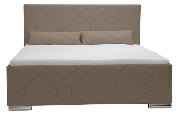Čalouněná postel s úložným prostorem a matrací KRE 180 x 200 cm Černý