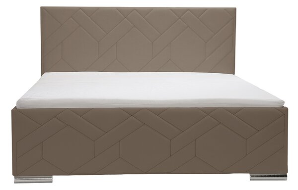 Čalouněná postel s úložným prostorem a matrací KRE 180 x 200 cm Černý
