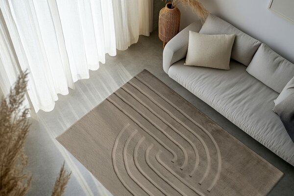 Obsession, Kusový koberec Zen Deluxe 700 Taupe, 80x150, hnědá, ložnice