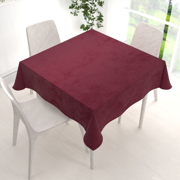 Biante Sametový čtvercový ubrus Velvet Premium SVP-010 Tmavě vínový 70x70 cm