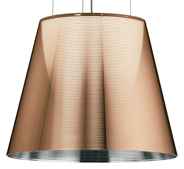 Flos F6257046 KTribe S2, designové závěsné svítidlo, 1x150W E27, aluminizovaný bronz, prům. 39cm