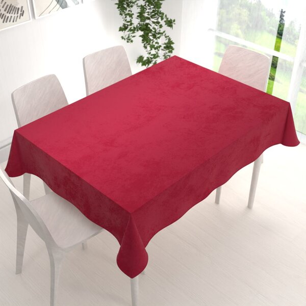 Biante Sametový obdélníkový ubrus Velvet Premium SVP-007 Malinově červený 50x100 cm