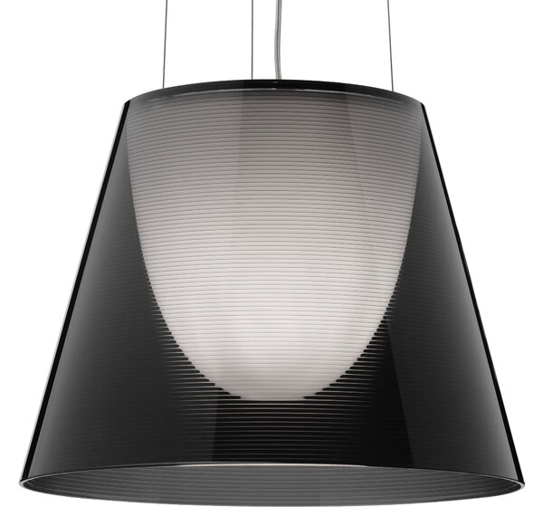 Flos F6257030 KTribe S2, designové závěsné svítidlo, 1x150W E27, kouřová, prům. 39cm