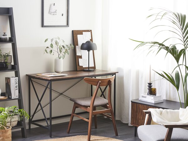Pracovní stůl FUTON Tmavě hnědá 115 cm 60 cm