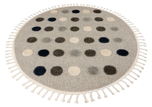 Obsession, Dětský kusový koberec My Fano 394 Dots kruh, 133x133 (průměr) kruh, vícebarevná, dětský pokoj