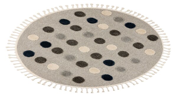 Obsession, Dětský kusový koberec My Fano 394 Dots kruh, 133x133 (průměr) kruh, vícebarevná, dětský pokoj
