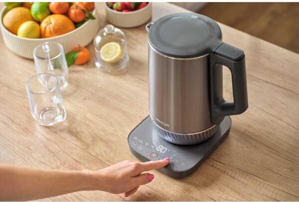 Sencor - Rychlovarná konvice s termoregulací 1,7 l 1800W/230V nerez