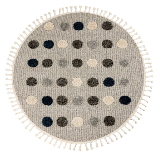 Obsession, Dětský kusový koberec My Fano 394 Dots kruh, 133x133 (průměr) kruh, vícebarevná, dětský pokoj