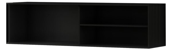 Závěsný TV stolek MEORATI 150x40 cm, černá/dub artisan