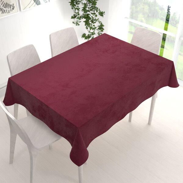 Biante Sametový obdélníkový ubrus Velvet Premium SVP-010 Tmavě vínový 50x100 cm
