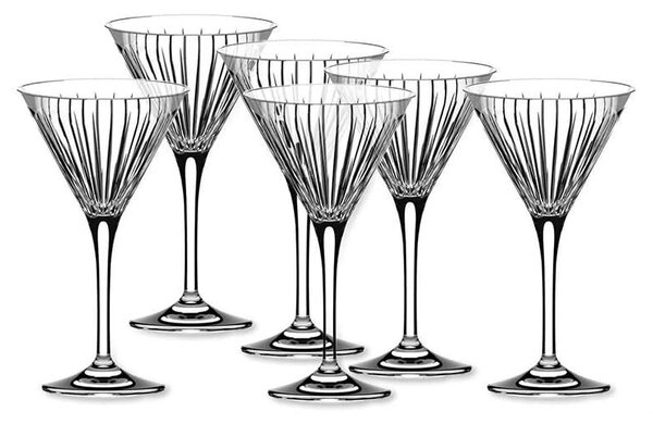 RCR TIMELESS SKLENICE NA MARTINI 210ML SADA 6KS