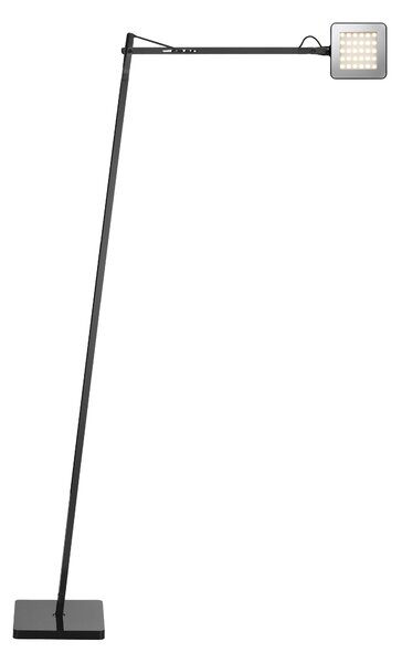 Flos F3305030 Kelvin LED Floor, černá stojací lampa pro čtení, 8W LED 3000K, 110+67cm