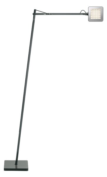 Flos F3305033 Kelvin LED Floor, antracitová stojací lampa pro čtení, 8W LED 3000K, 110+67cm