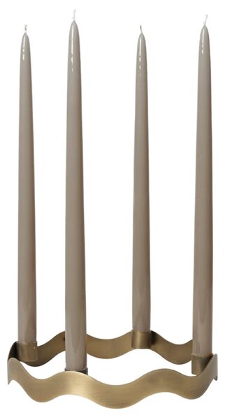 Broste Copenhagen Adventní svícen Halo - Brass BC188
