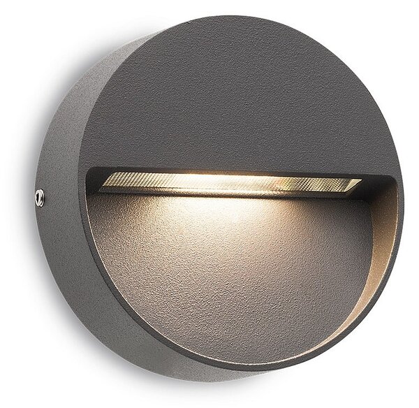 Redo 9149 LED venkovní nástěnné orientační svítidlo Even 1x3W | 160lm | 3000K | IP54 - tmavě šedá