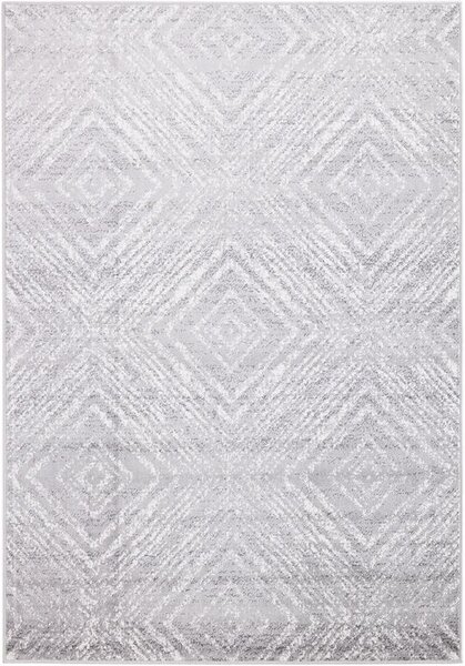 Agnella Kusový koberec FD Sensi Rati Popel Geometrický šedý Rozměr: 80x150 cm
