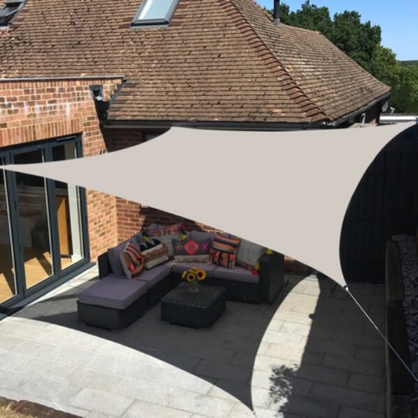 Stínící plachta celta čtverec 5x5m 10188 hnědá taupe 200g/m