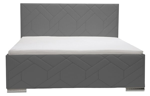 Čalouněná postel s úložným prostorem ECCO 120x200 cm Béžový