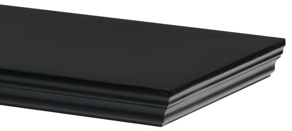 Nástěnná police 120 cm černá P-026 BK