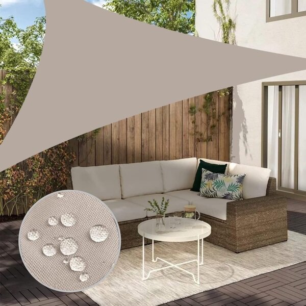 Stínící plachta celta trojúhelník 5x5x5m 200g/m hnědá taupe