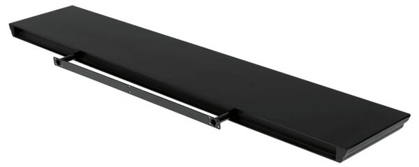 Nástěnná police 120 cm černá P-026 BK