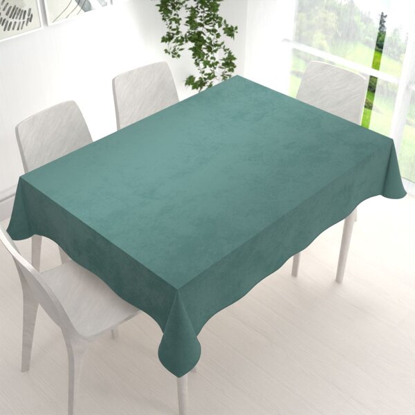 Biante Sametový obdélníkový ubrus Velvet Premium SVP-022 Ledově zelený 60x100 cm