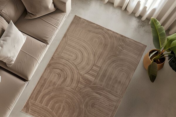 Obsession, Kusový koberec Interstellar 501 Taupe, 160x230, hnědá, ložnice
