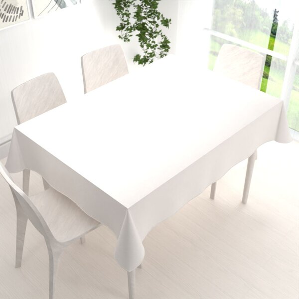Biante Sametový obdélníkový ubrus Velvet Premium SVP-024 Krémově bílý 50x100 cm