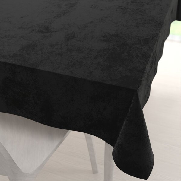 Biante Sametový obdélníkový ubrus Velvet Premium SVP-023 Černý 50x100 cm