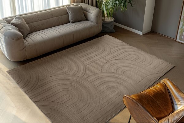 Obsession, Kusový koberec Interstellar 501 Taupe, 160x230, hnědá, ložnice