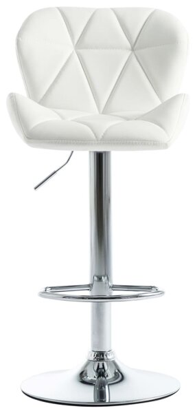 Barová židle Turton - umělá kůže | bílá