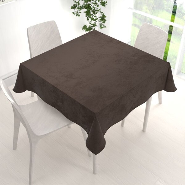 Biante Sametový čtvercový ubrus Velvet Premium SVP-016 Tmavě hnědý 60x60 cm