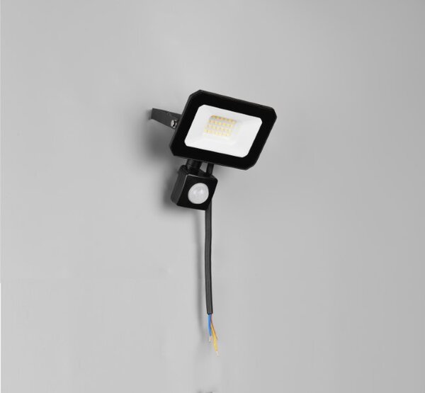 TRIO Reality R23349132 FUNCHAL venkovní svítidlo/reflektor se senzorem SMD LED 20W/1800lm 4000K IP44 černá matná