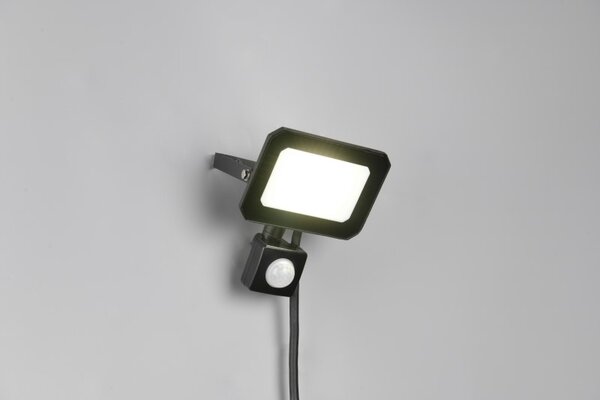 TRIO Reality R23349132 FUNCHAL venkovní svítidlo/reflektor se senzorem SMD LED 20W/1800lm 4000K IP44 černá matná