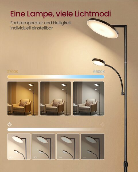 LED stojací lampa LFL028BD02