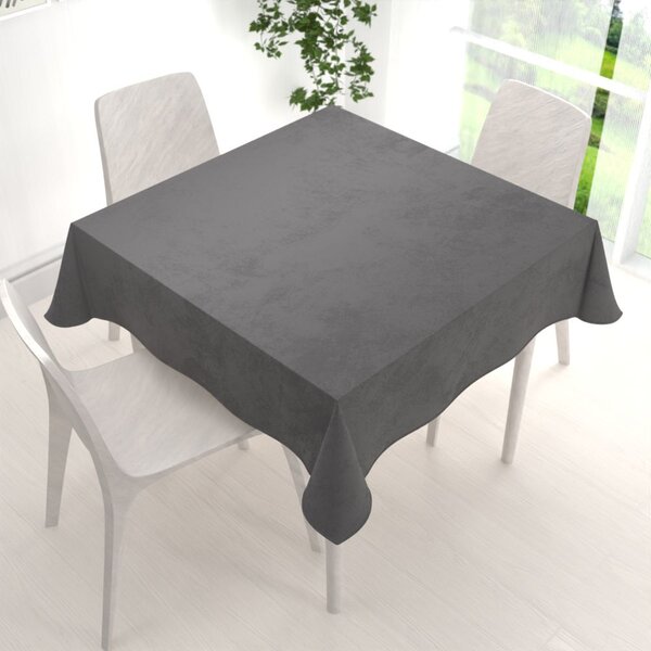 Biante Sametový čtvercový ubrus Velvet Premium SVP-017 Tmavě šedý 40x40 cm