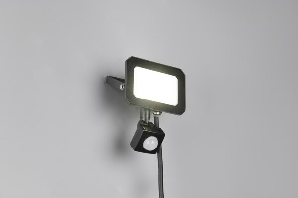 TRIO Reality R23349132 FUNCHAL venkovní svítidlo/reflektor se senzorem SMD LED 20W/1800lm 4000K IP44 černá matná