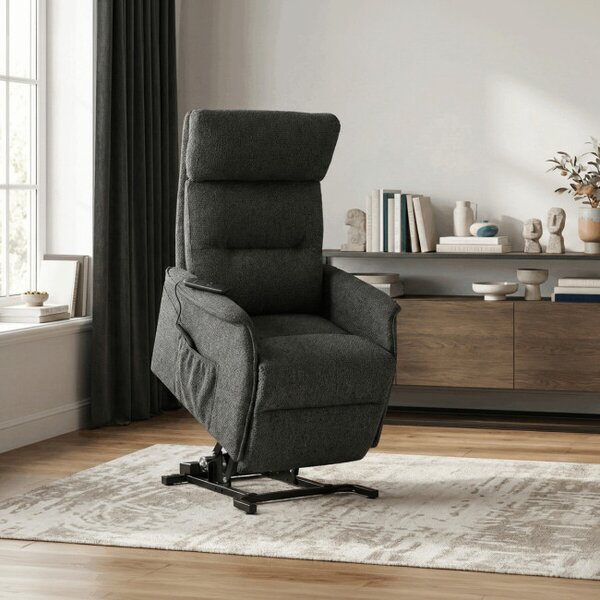 Polohovací křeslo šedé, elektrické TV-L8960 GREY2