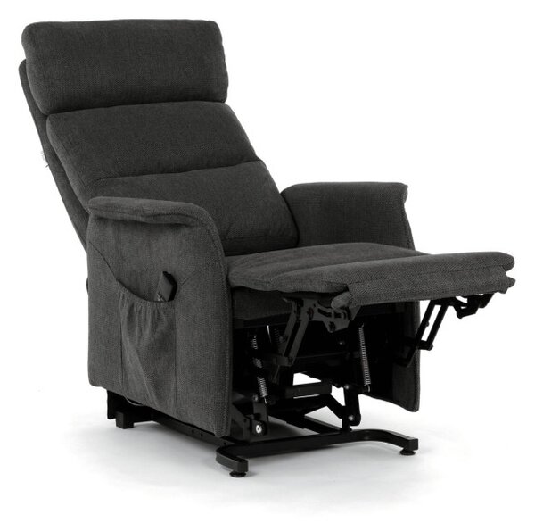 Polohovací křeslo šedé, elektrické TV-L8960 GREY2