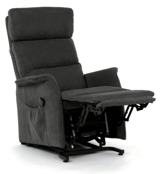 Polohovací křeslo šedé, elektrické TV-L8960 GREY2