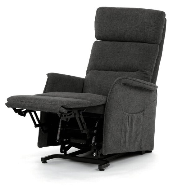 Polohovací křeslo šedé, elektrické TV-L8960 GREY2