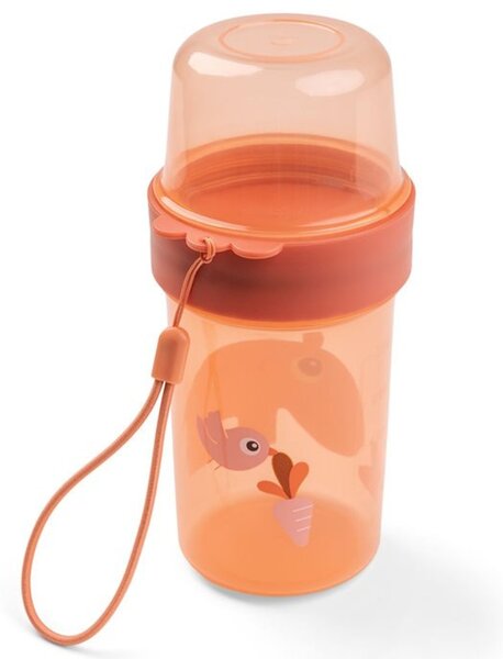 Oranžový plastový kelímek na svačinu Done by Deer Ozzo