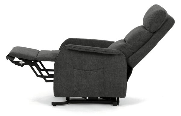 Polohovací křeslo šedé, elektrické TV-L8960 GREY2