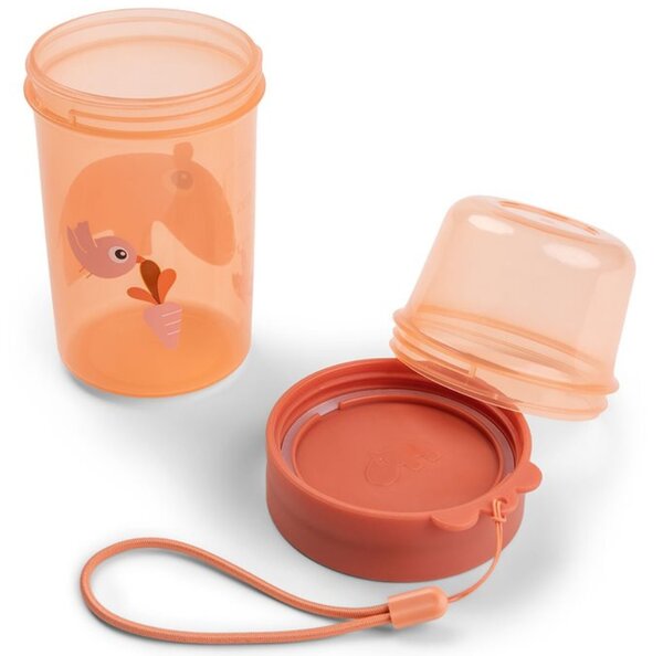 Oranžový plastový kelímek na svačinu Done by Deer Ozzo