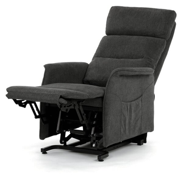 Polohovací křeslo šedé, elektrické TV-L8960 GREY2