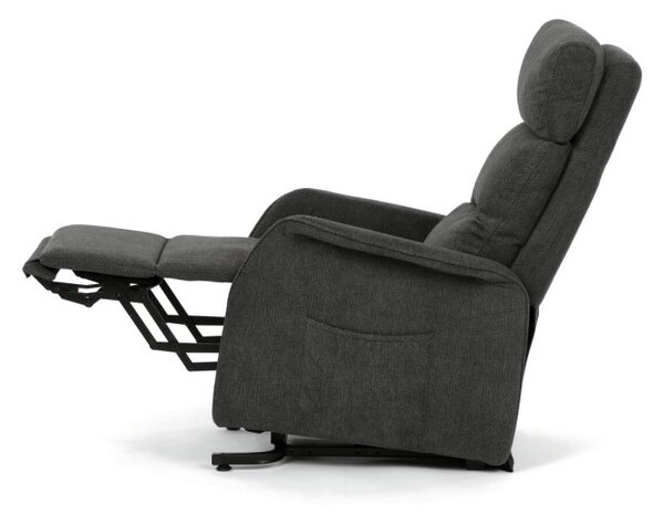 Polohovací křeslo šedé, elektrické TV-L8960 GREY2