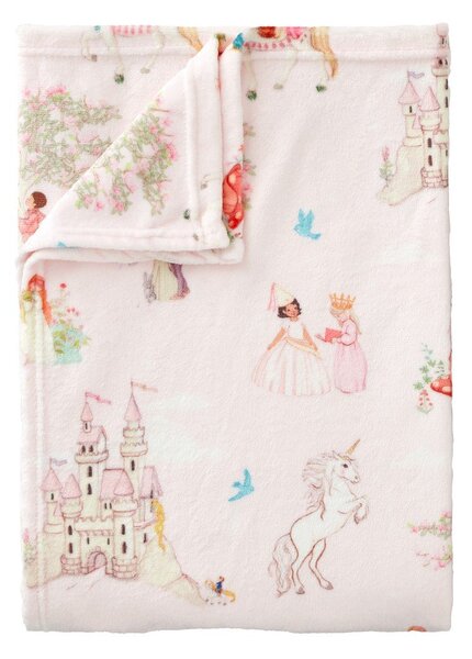 Růžová dětská deka z mikroplyše 150x200 cm Fairytale – Belle & Boo