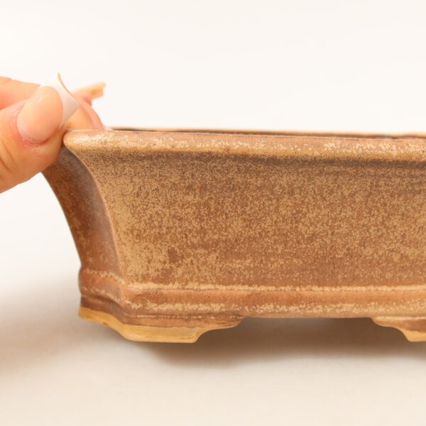 E-bonsai Keramická bonsai miska 18 x 15 x 6 cm růžová