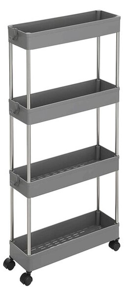 Pojízdný úložný vozík šedý APV-E1008 GREY